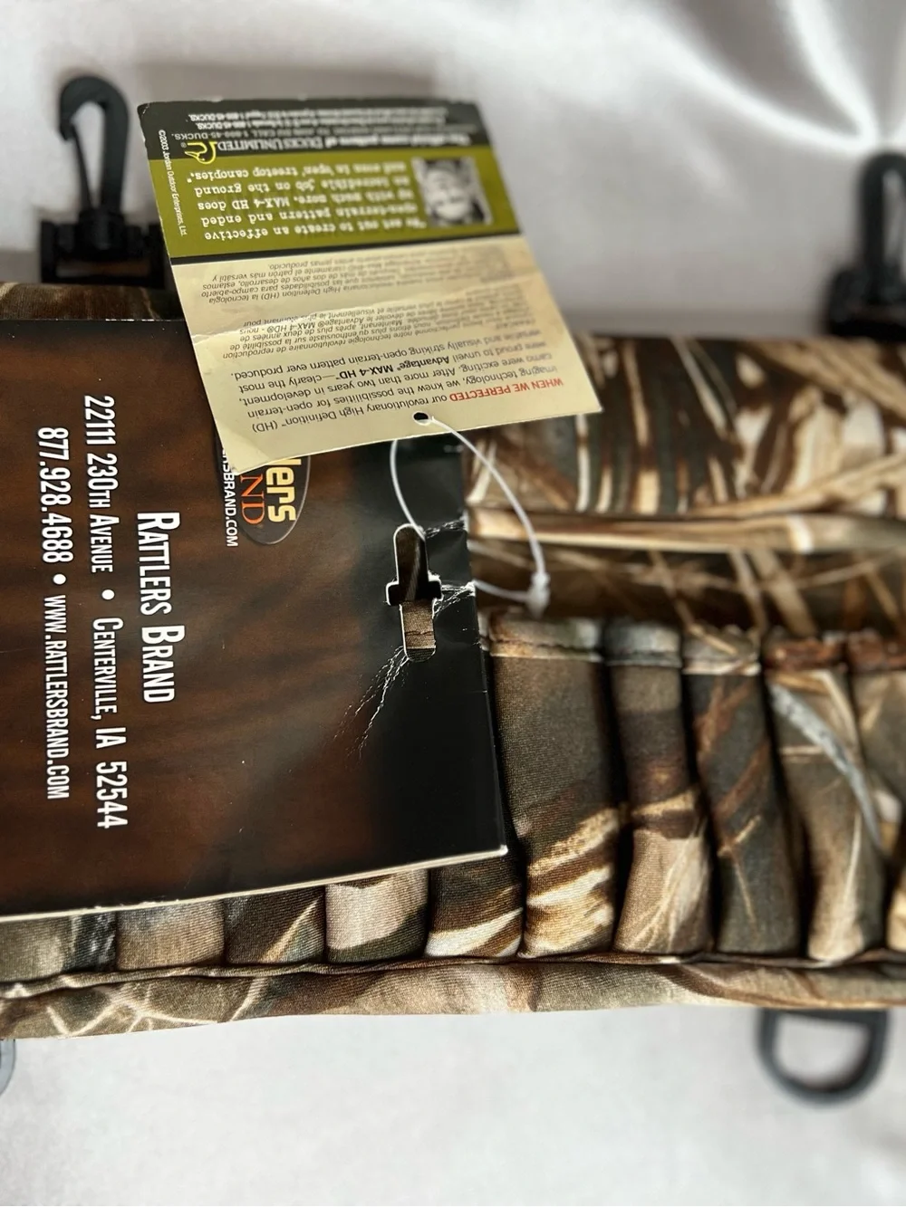 NOS Vintage Rattlers Brand Camo Ammo Shell Pouch Holder Advantage Max-4 HD